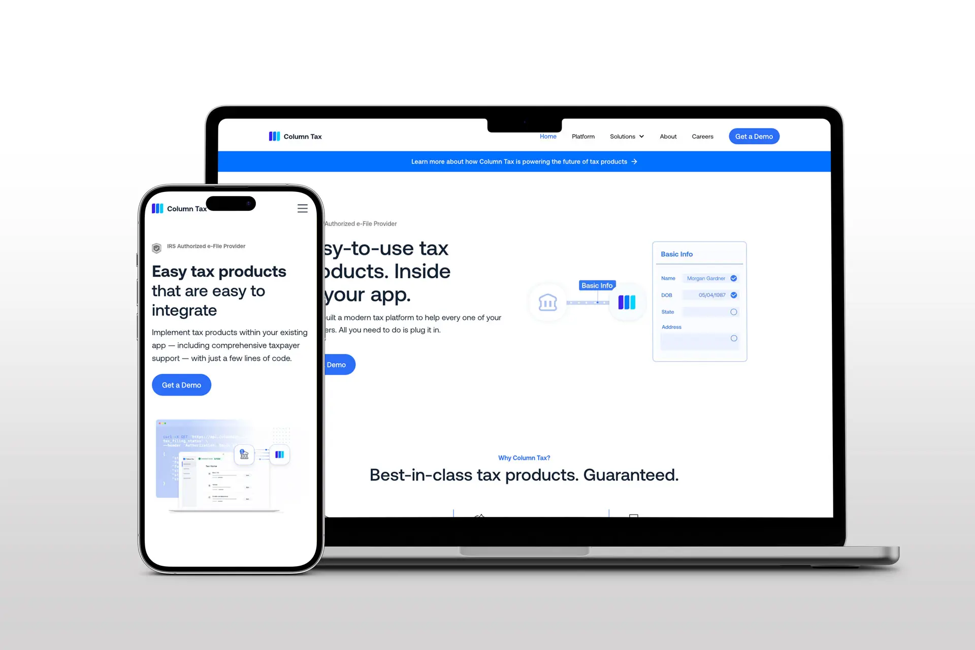 Column Tax Webflow Case Study: 90% Faster Deployment