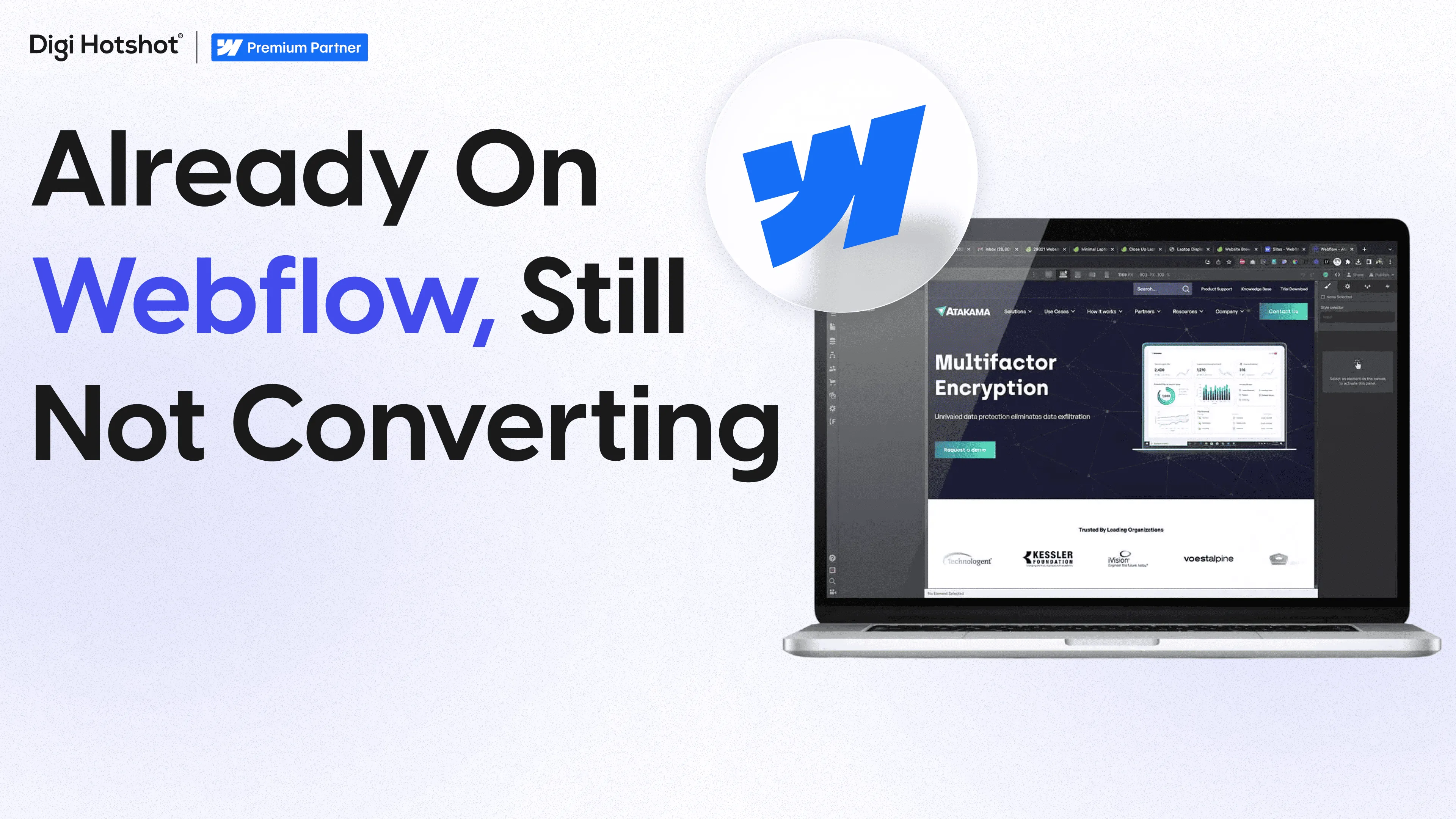 Atakama: Already on Webflow, Still Not Converting