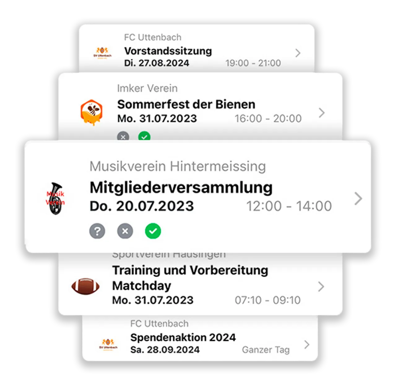 Terminübersicht
