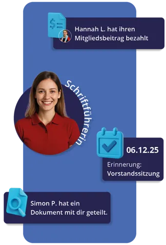 Übersicht der Aufgaben einer Schriftführerin