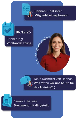 Übersicht der mobilen App