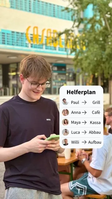 Übersicht eines Helferplans