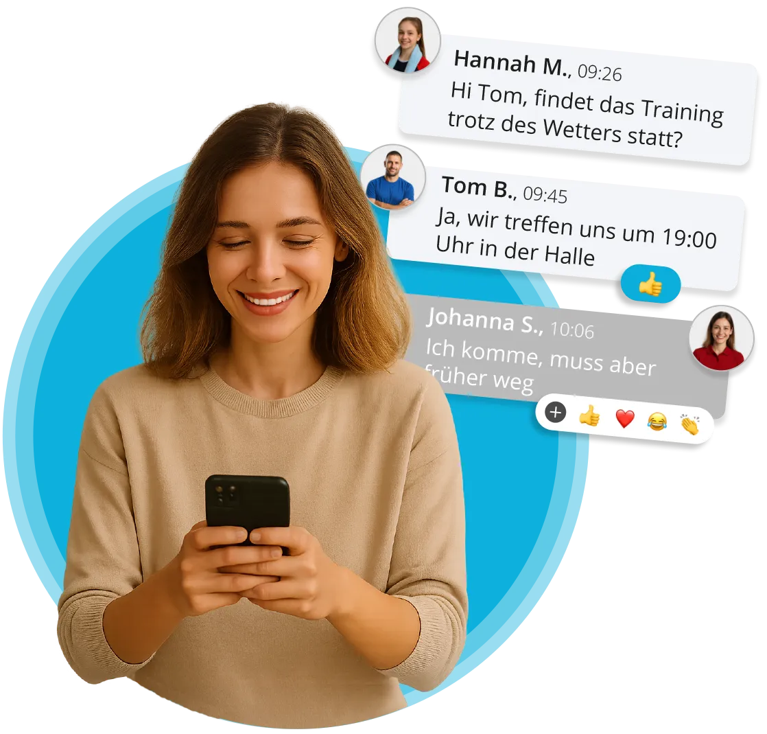 Übersicht eines Gruppenchats