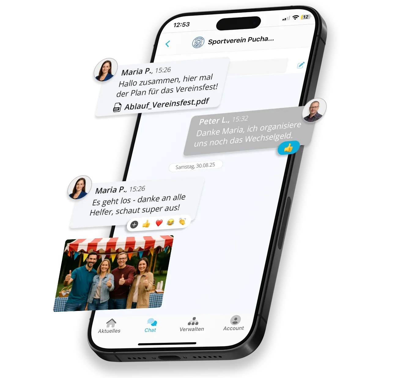 Chat in der mobilen App