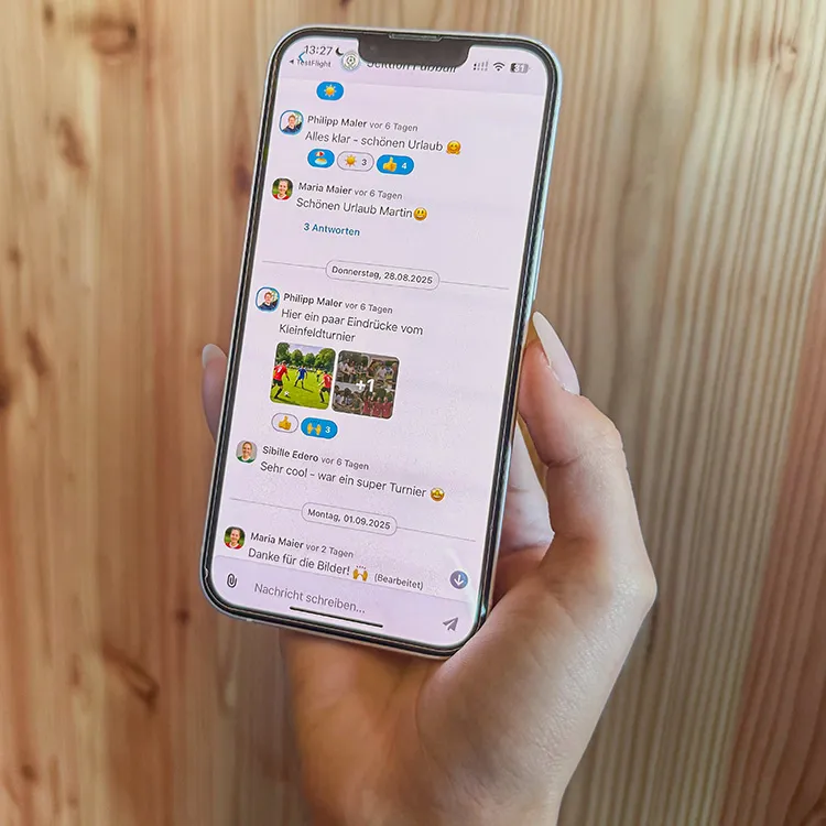 Vereinsplaner Chat statt WhatsApp