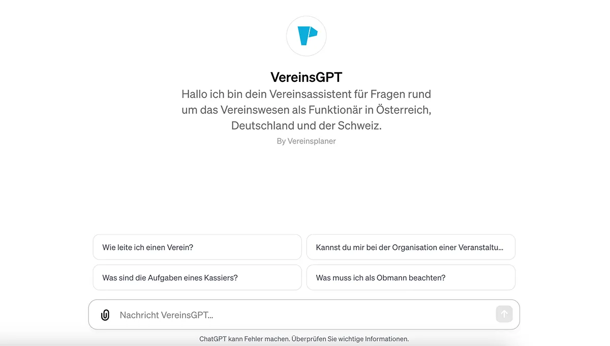 Integrierter VereinsGPT