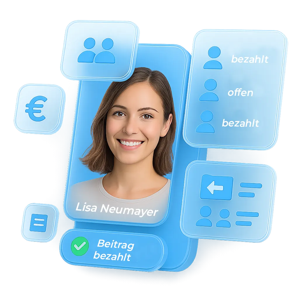 Übersicht der Mitgliedsbeiträge im Vereinsplaner