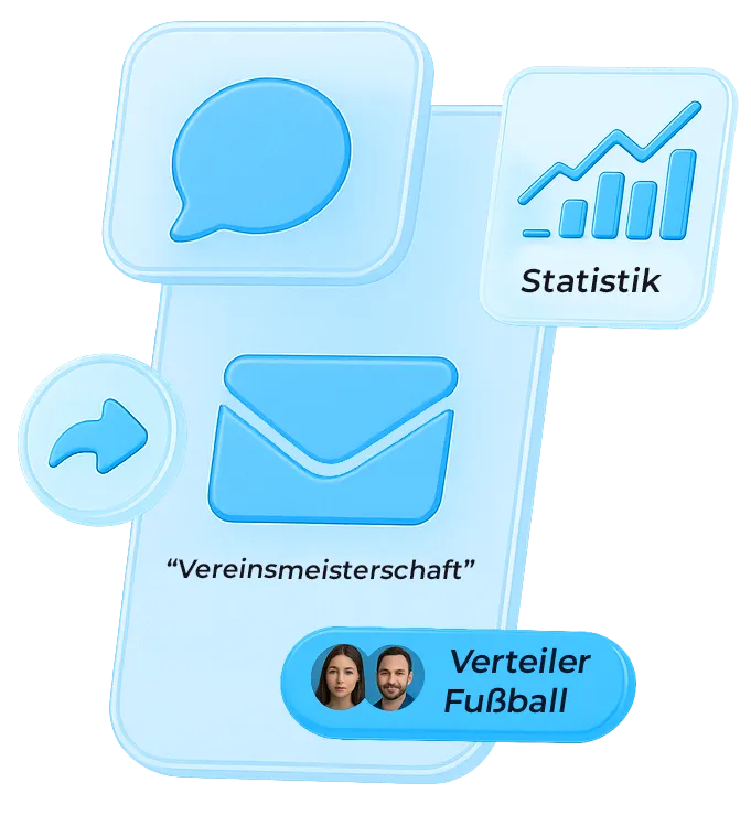 Übersicht des Newsletters im Vereinsplaner