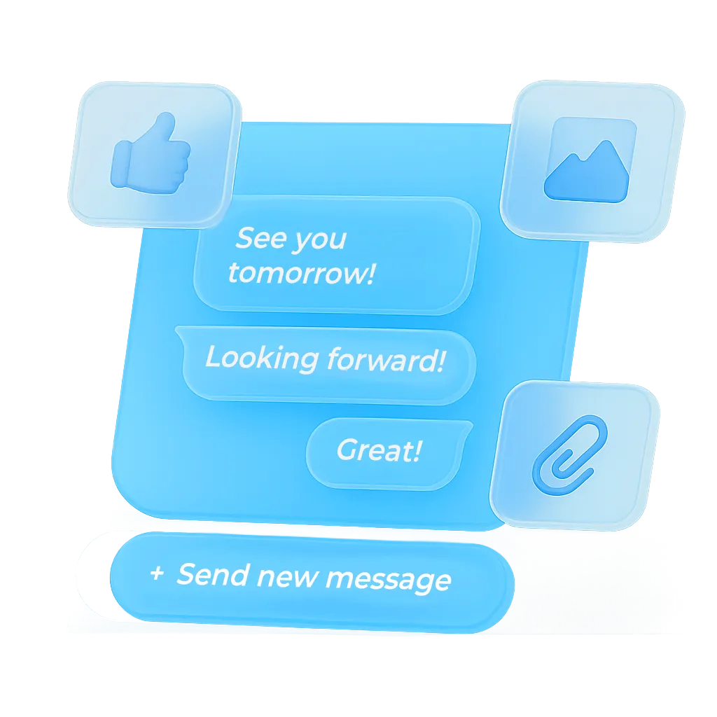 Overview of chat feature in Vereinsplaner