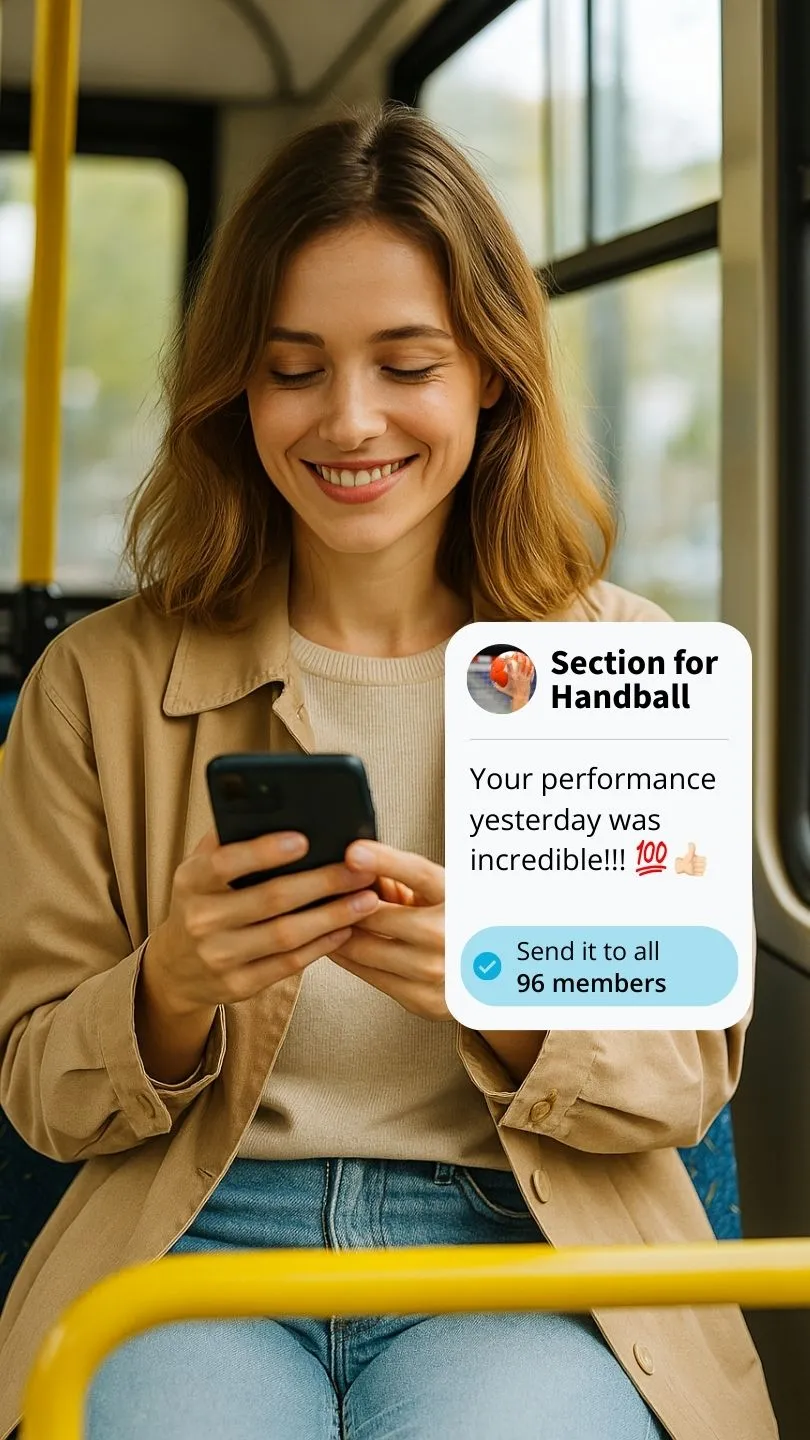 Use Vereinsplaner on the bus