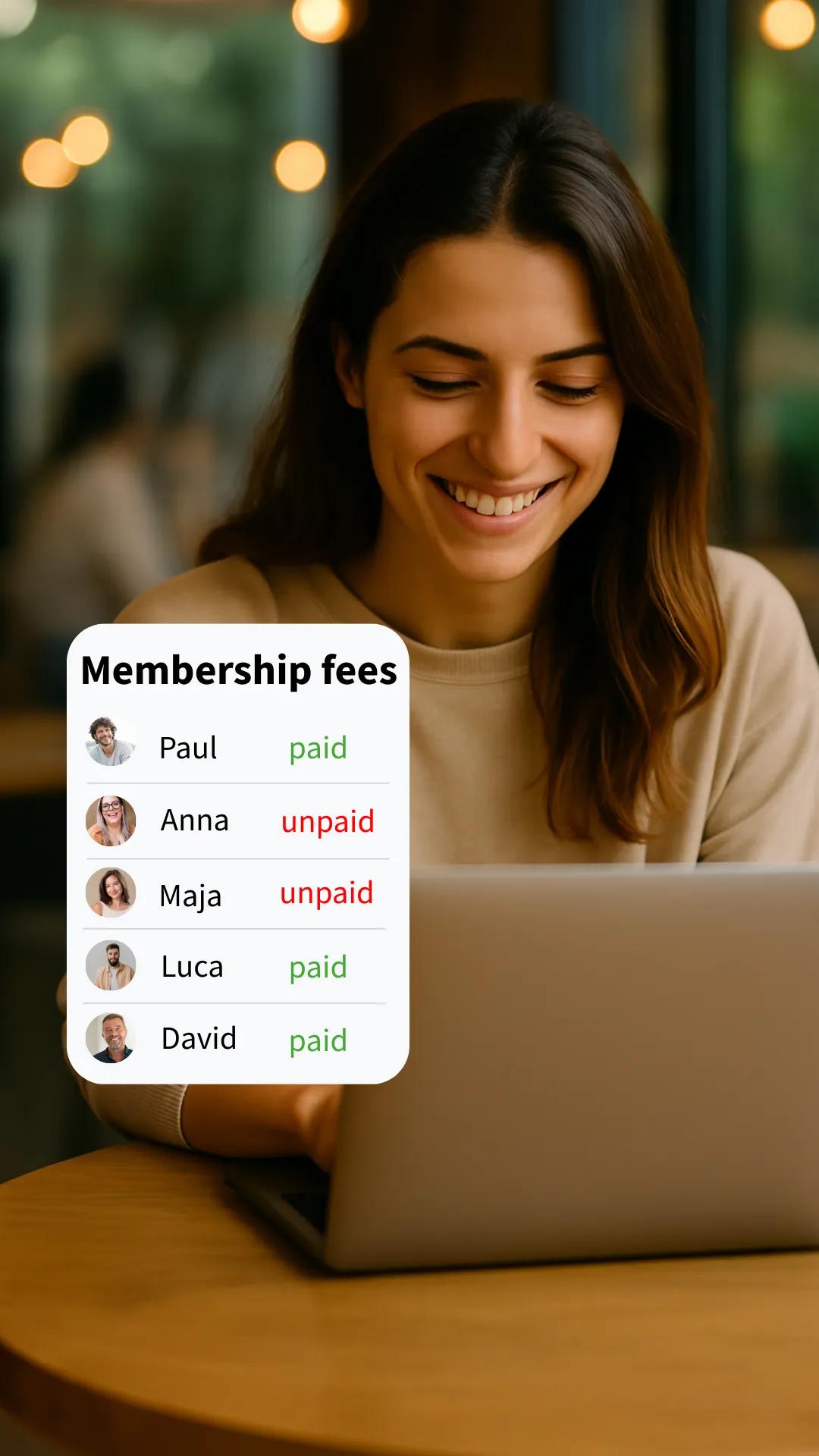 Use Vereinsplaner to collect membership fees