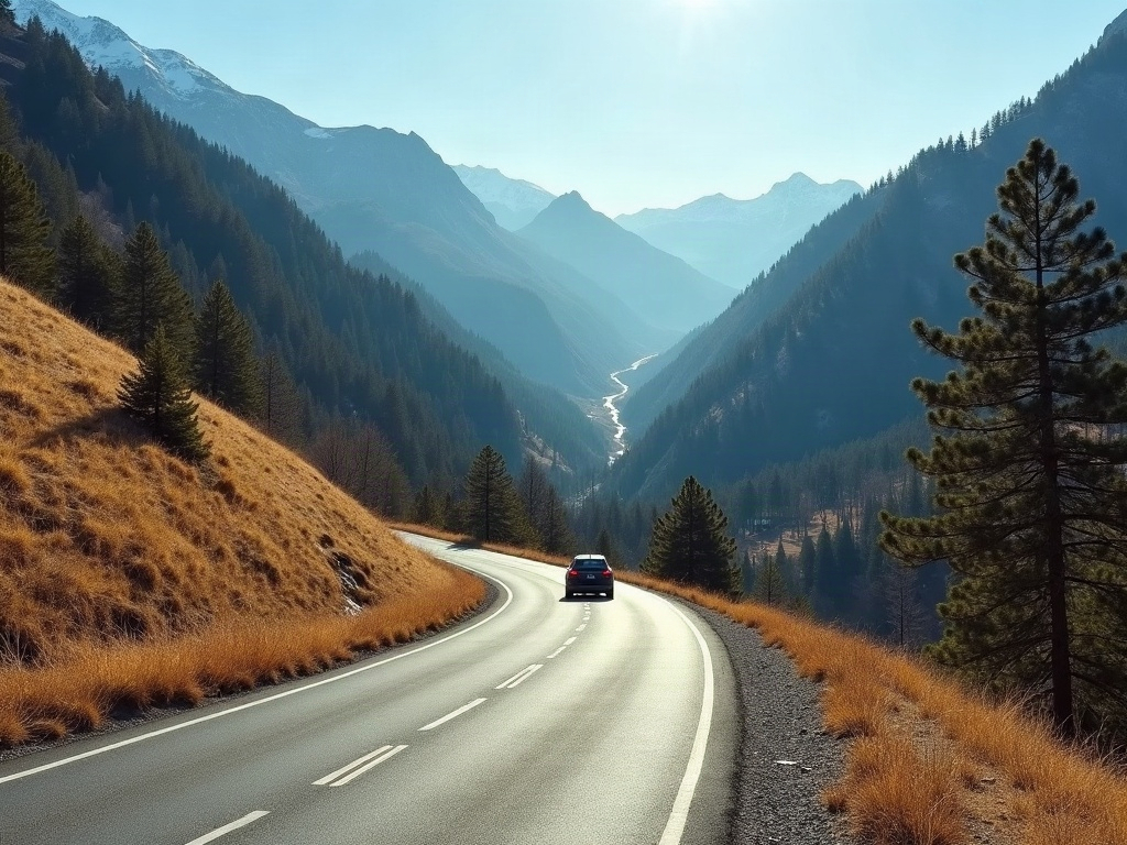 Route de montagne en Andorre