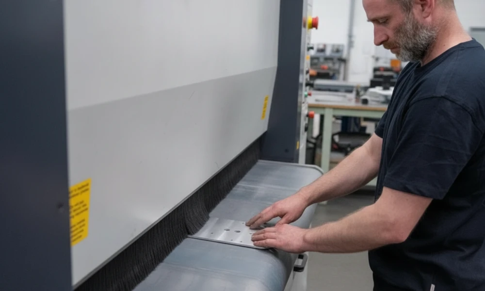 Edelstahl gebürstet & geschliffen