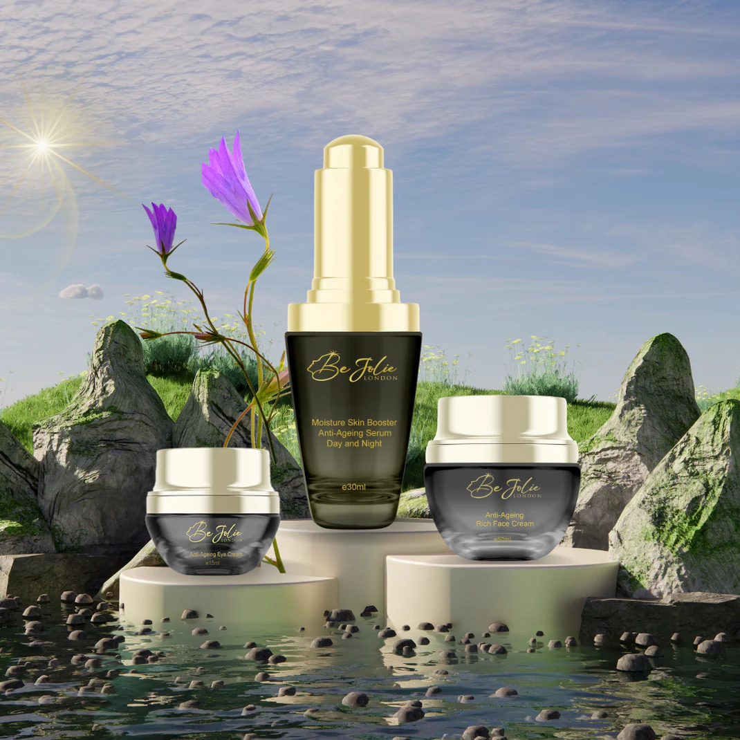 image featuring skincare advice with beauty products