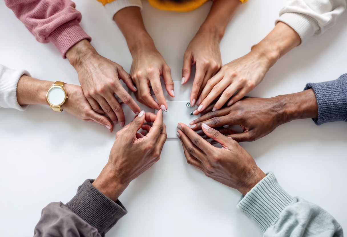 image of diverse group collaboration (for a hr tech)