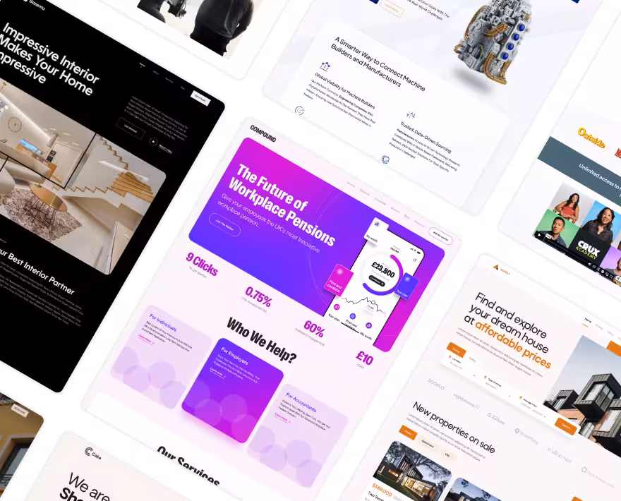 Mockup of a Devflow-built client website displayed on an iPhone