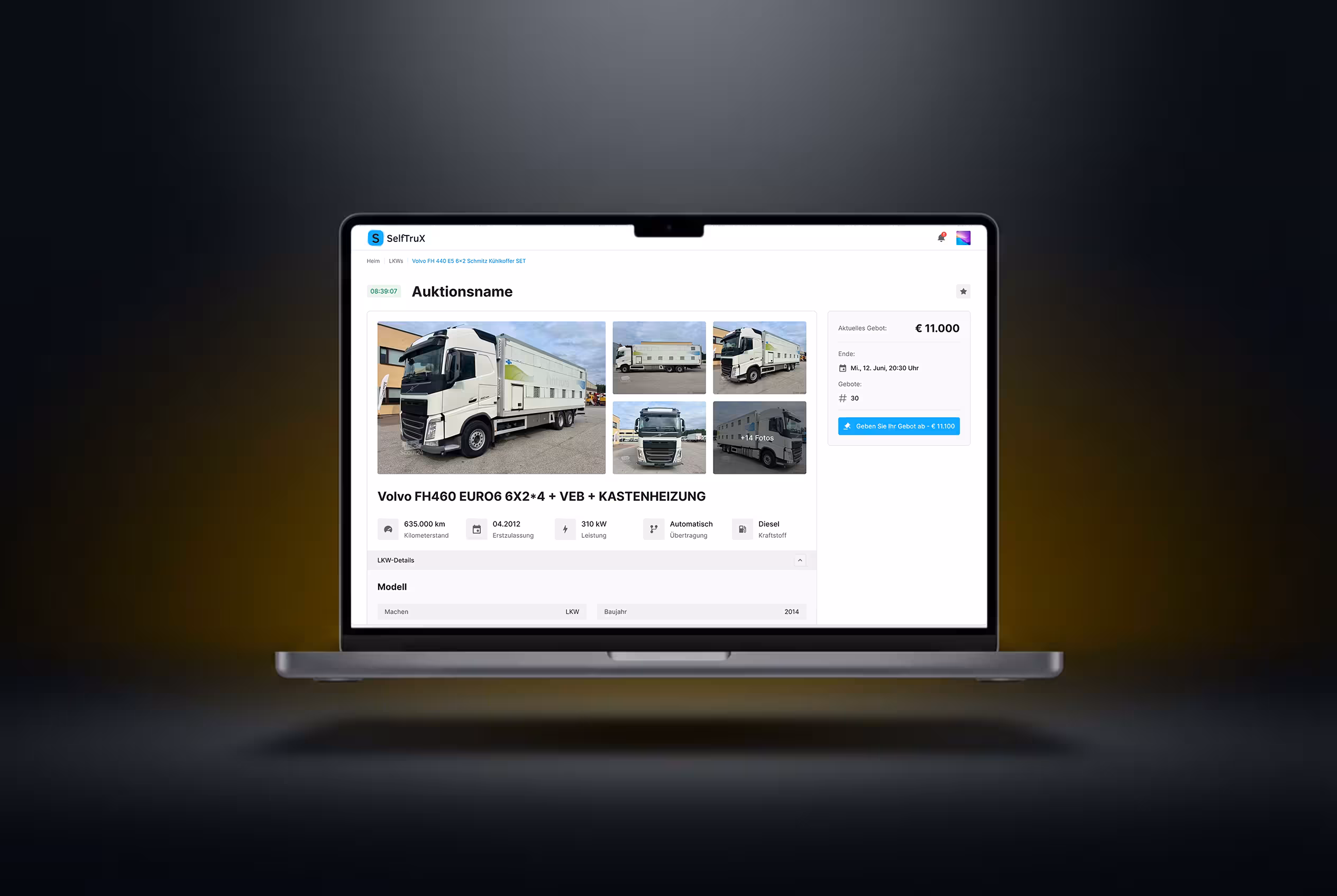 Marktplatz für Handel und Leasing von LKWs — Project Detail 3