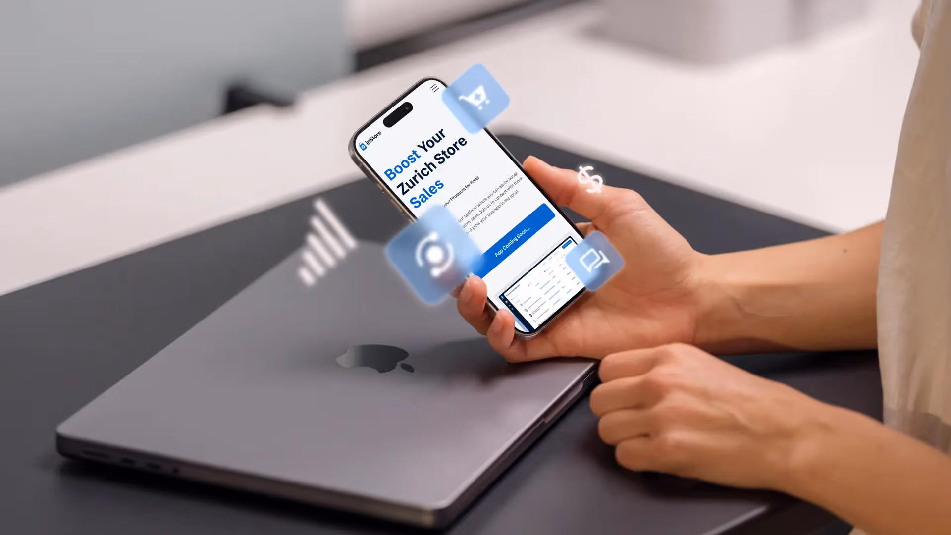 App-Mockup zu Funktionsumfang und Komplexität