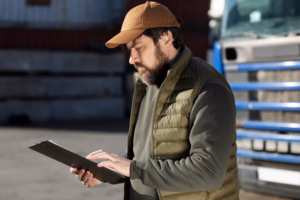 Illustration of Logistics: real-time tracking for supply chains
