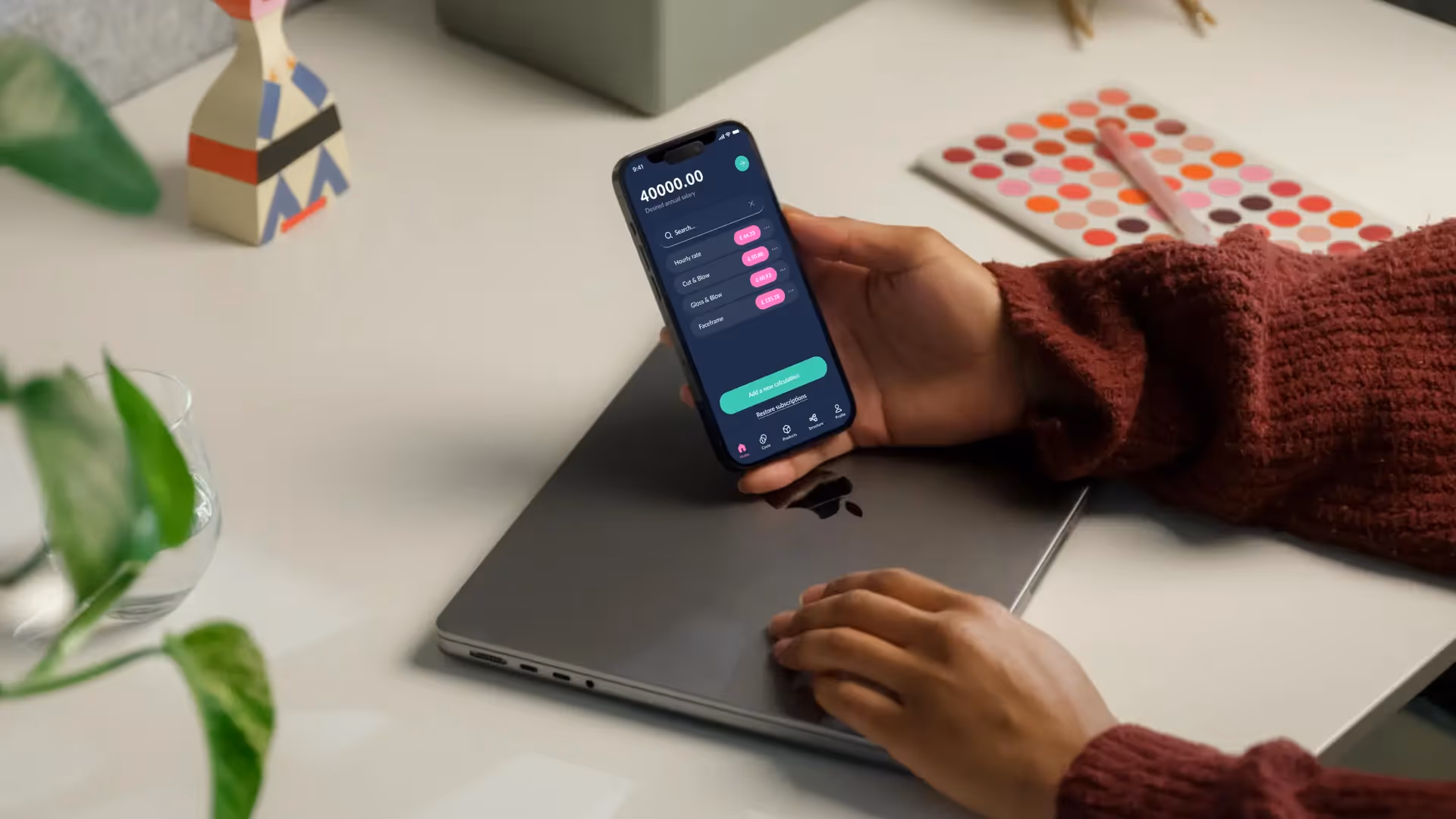 App-Mockup zu Die Kosten für deine App hängen in erster Linie von folgenden Punkten ab