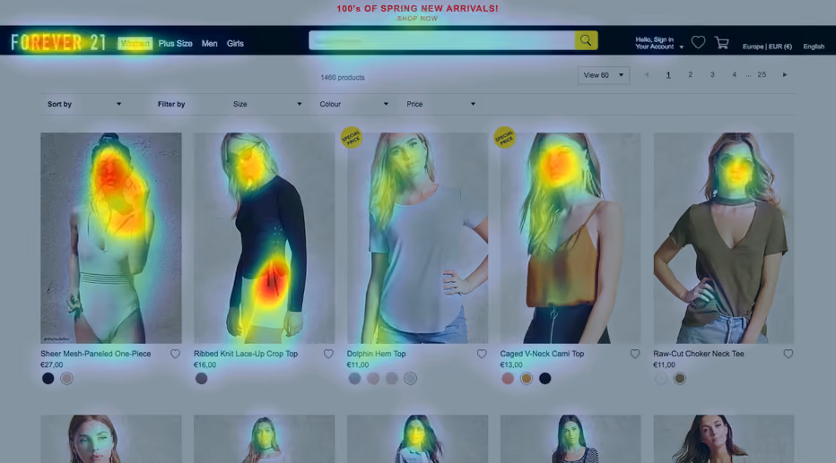 Website-Heatmap zu Quantitative Methoden der Nutzeranalyse
