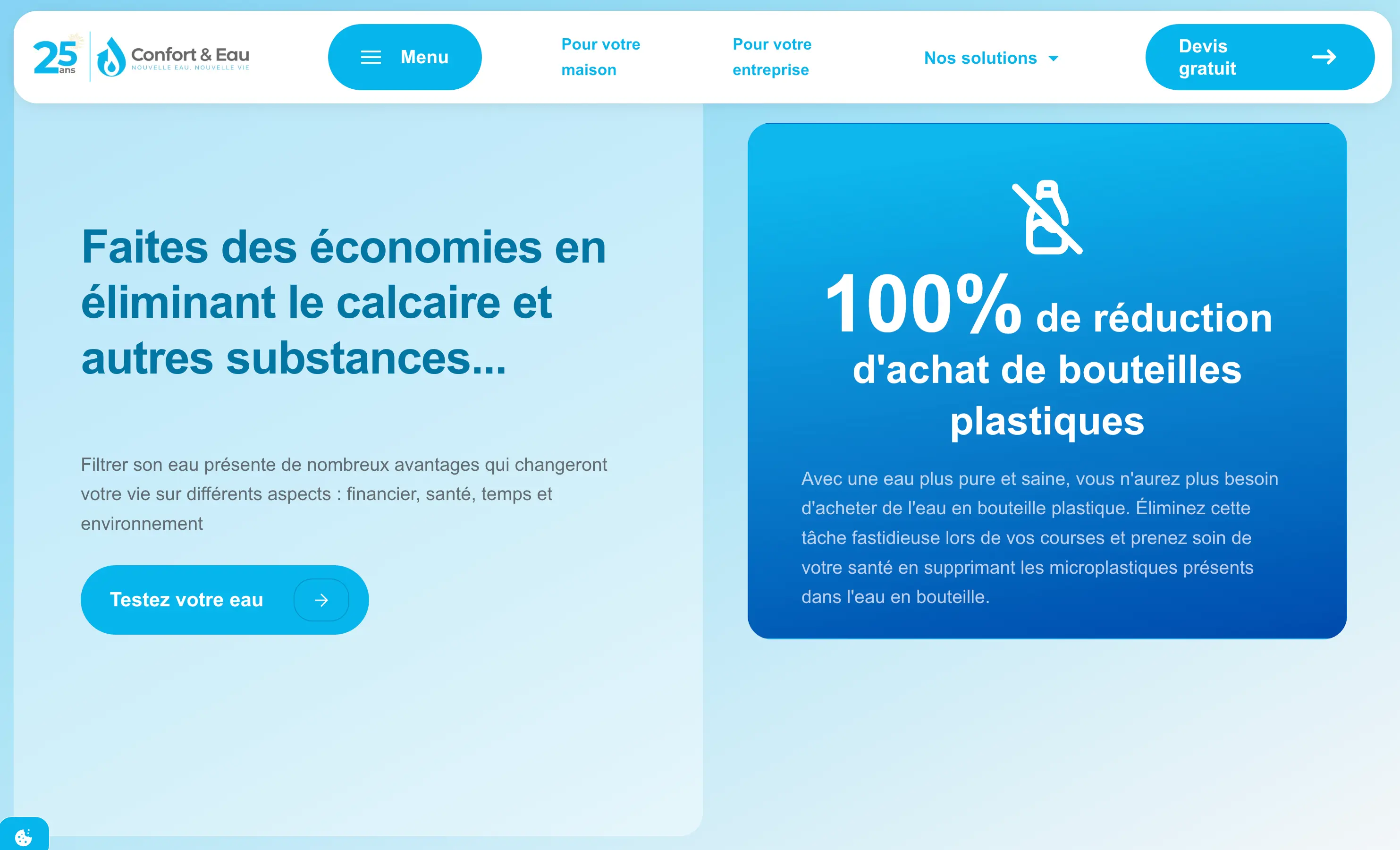 confort et eau creation site web