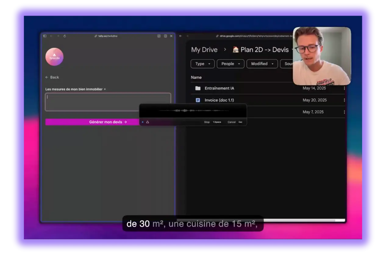 devis avec ia par note vocale