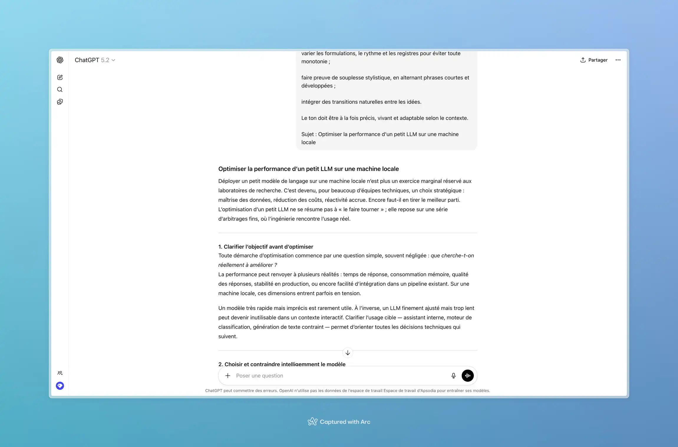 ChatGPT rédaction qualité
