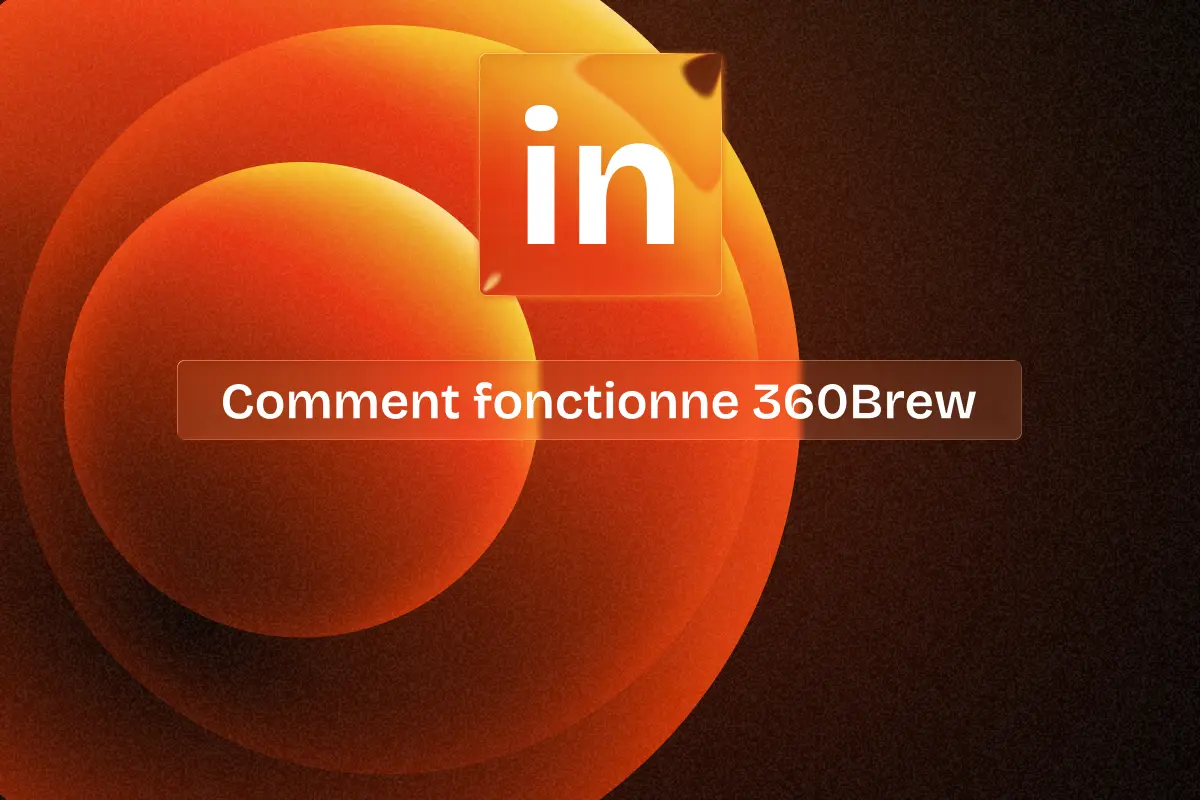 illustration pour expliquer comment fonctionne 360brew algorithme de linkedin