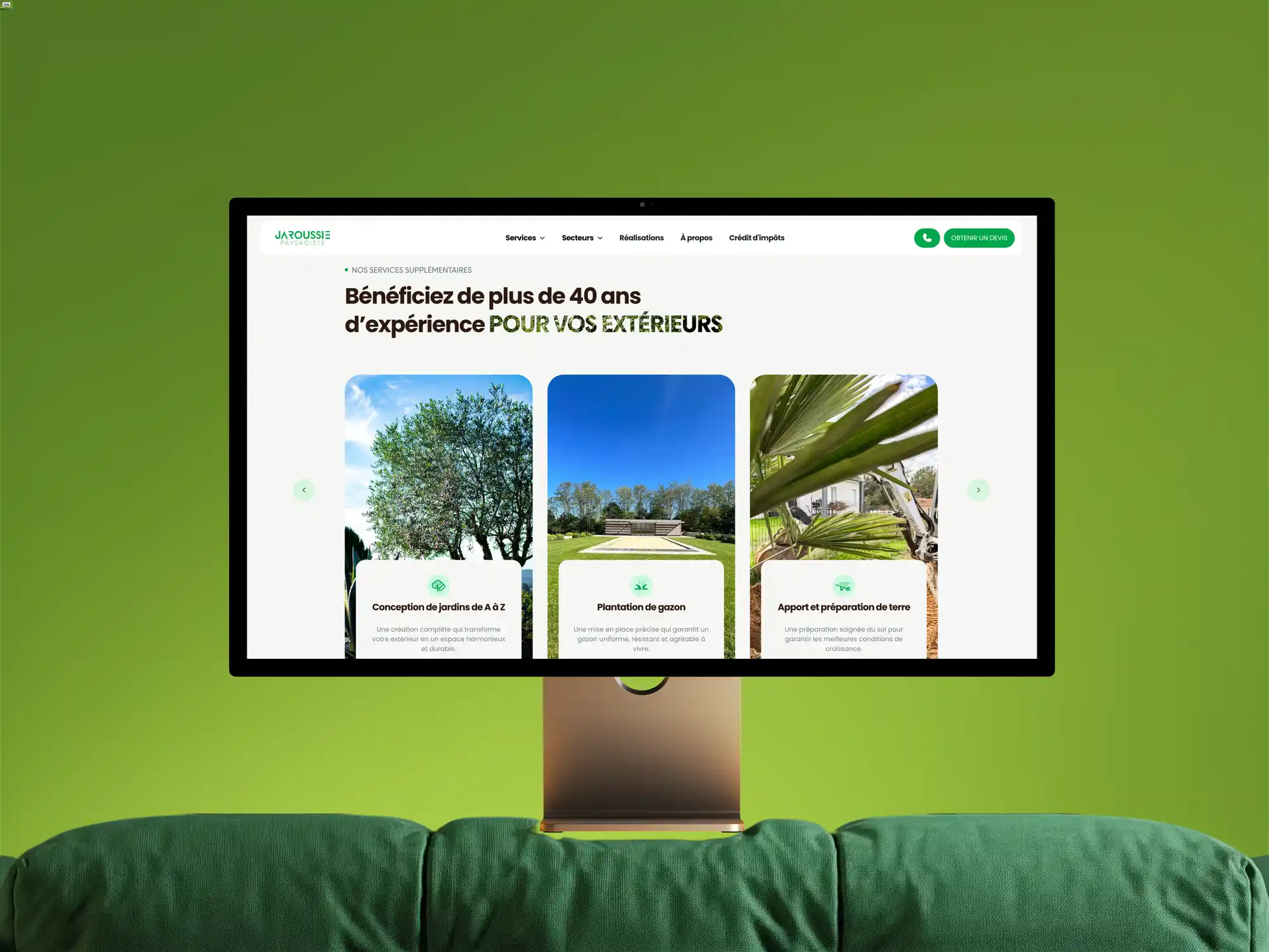 Jaroussie site web desktop