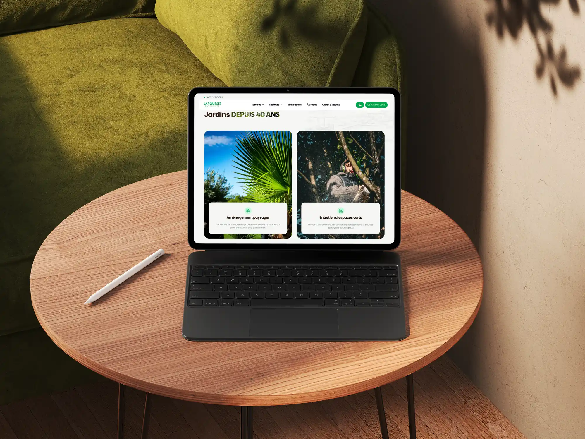 Jaroussie site web tablette