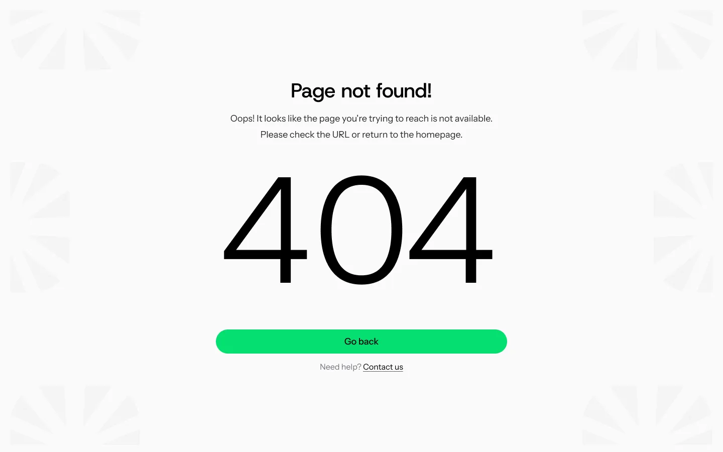 page erreur 404