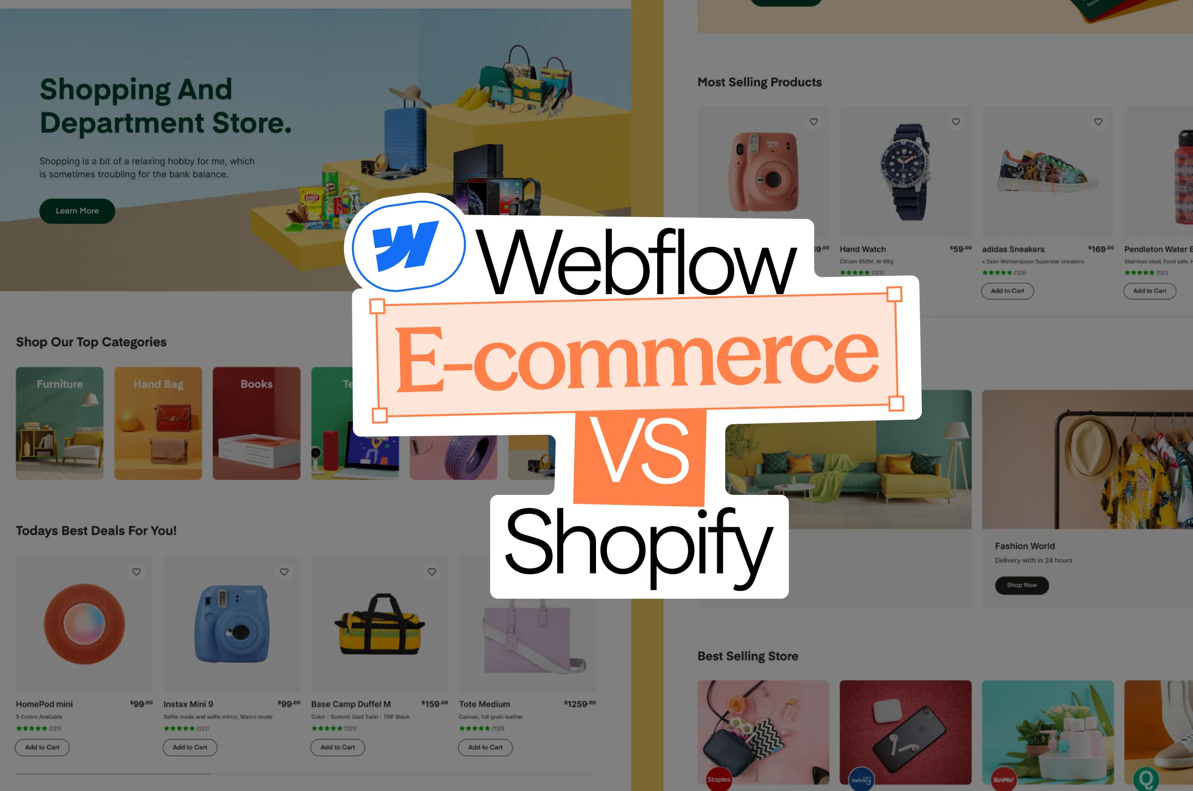 Webflow e-commerce : ce qu'il permet (et ses limites) face à Shopify