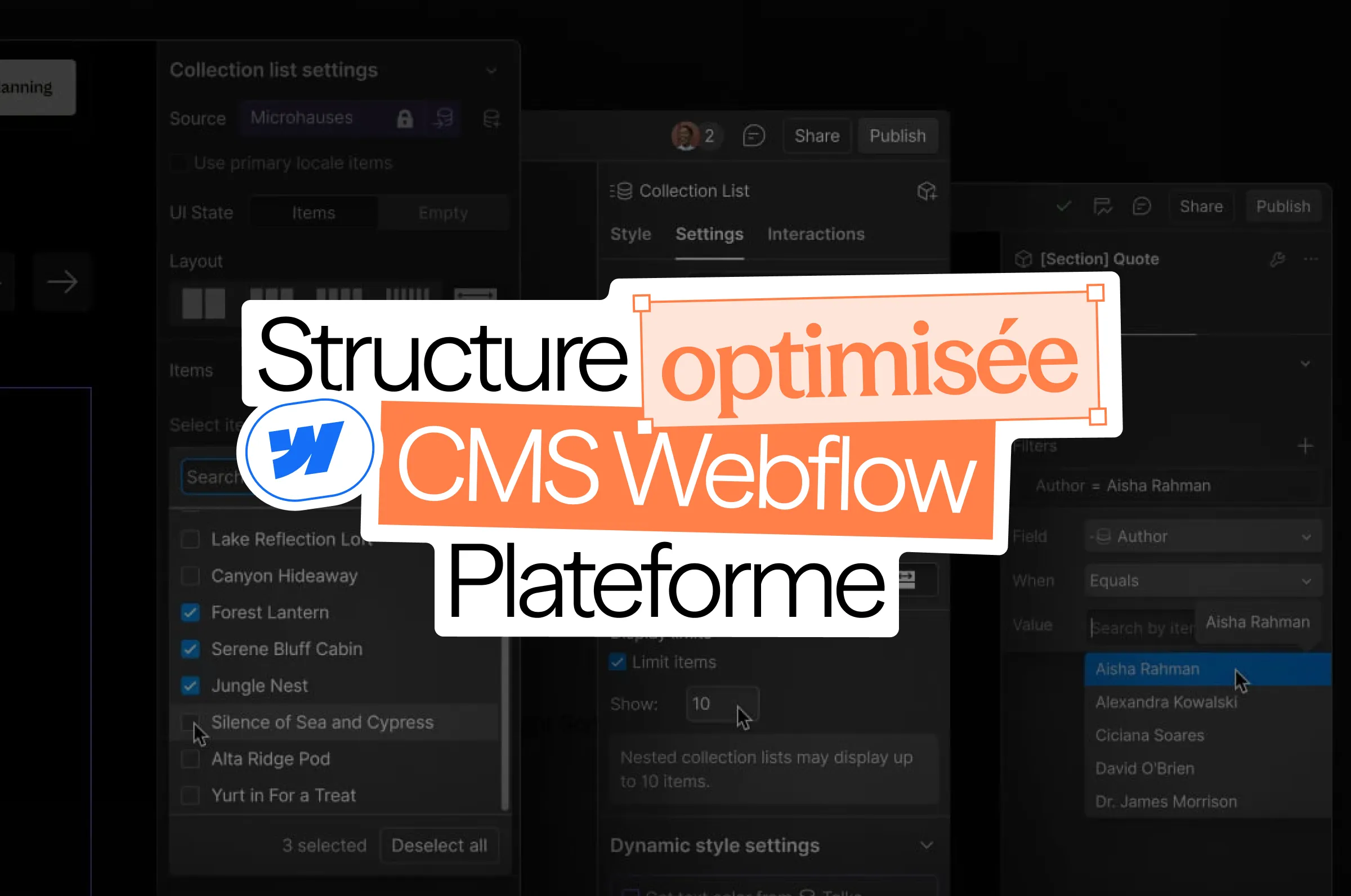 CMS Webflow : comment structurer vos collections pour un site qui scale