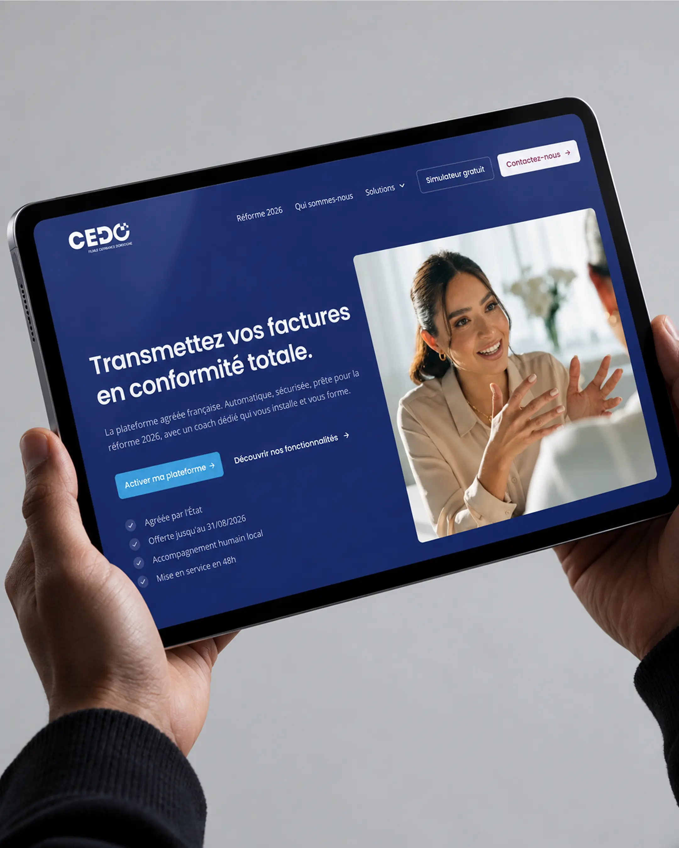 Création de site web pour facturation électronique