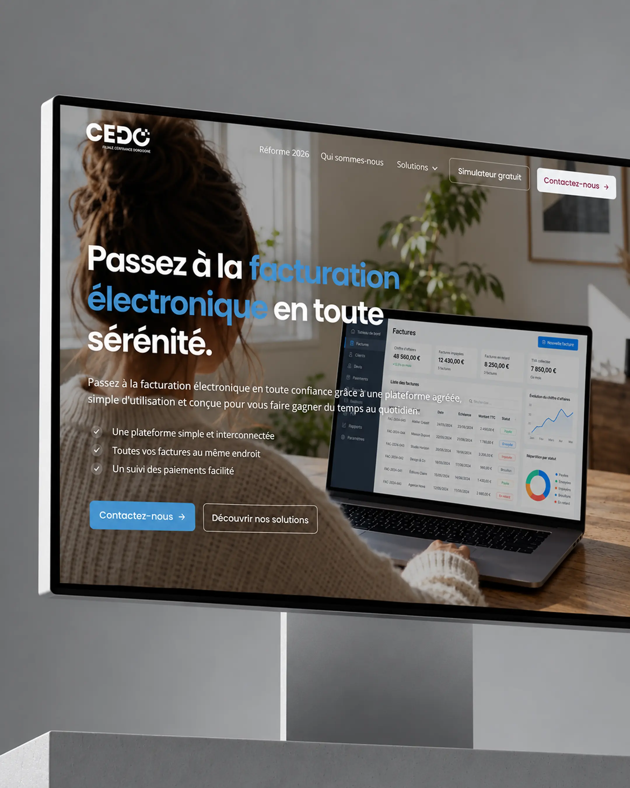 Création de site web pour facturation électronique