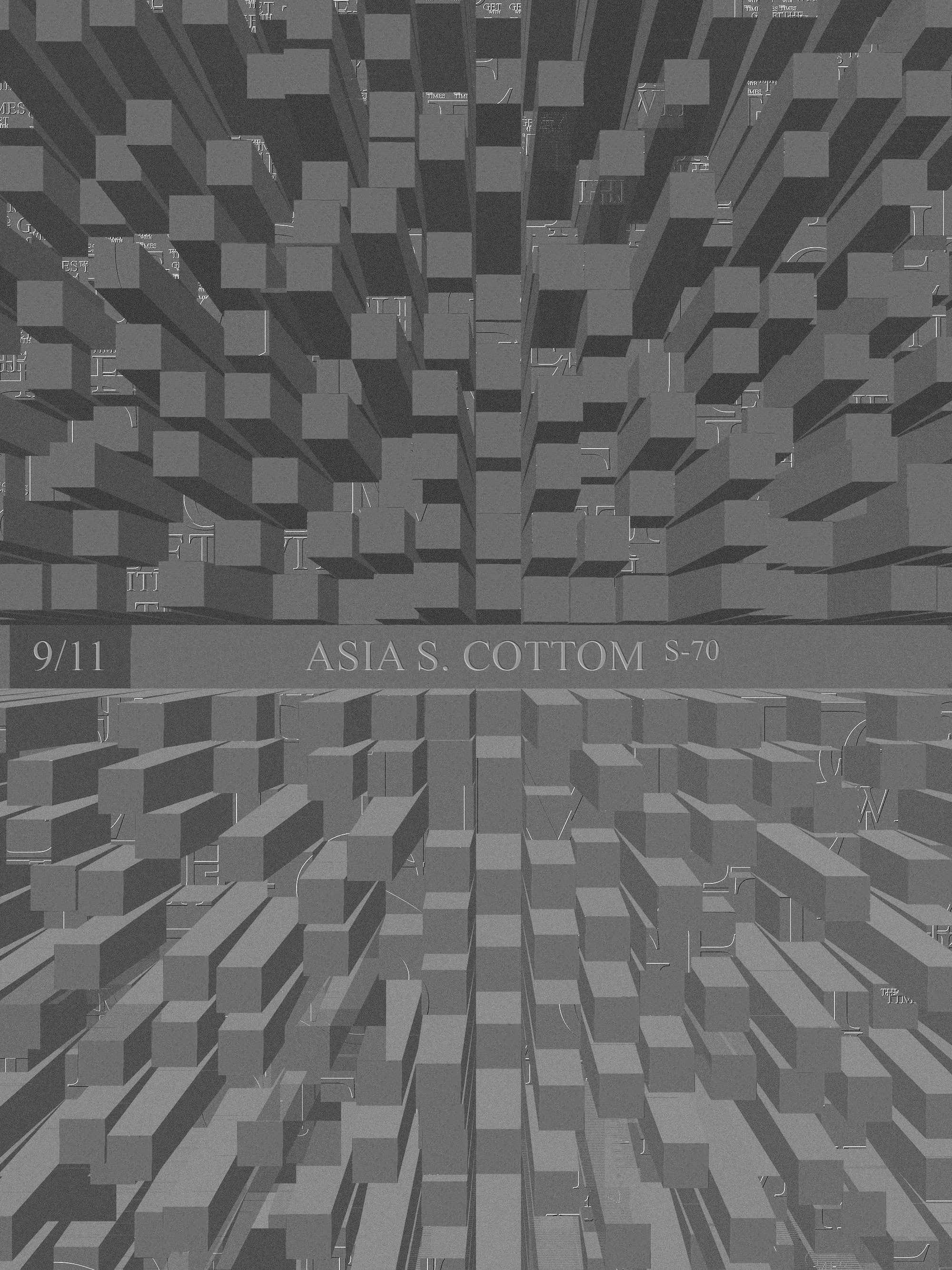 A memorial poster for Asia S. Cottom