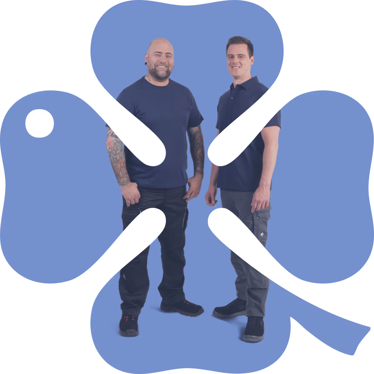 Kleeblatt mit Gast Mitarbeiter