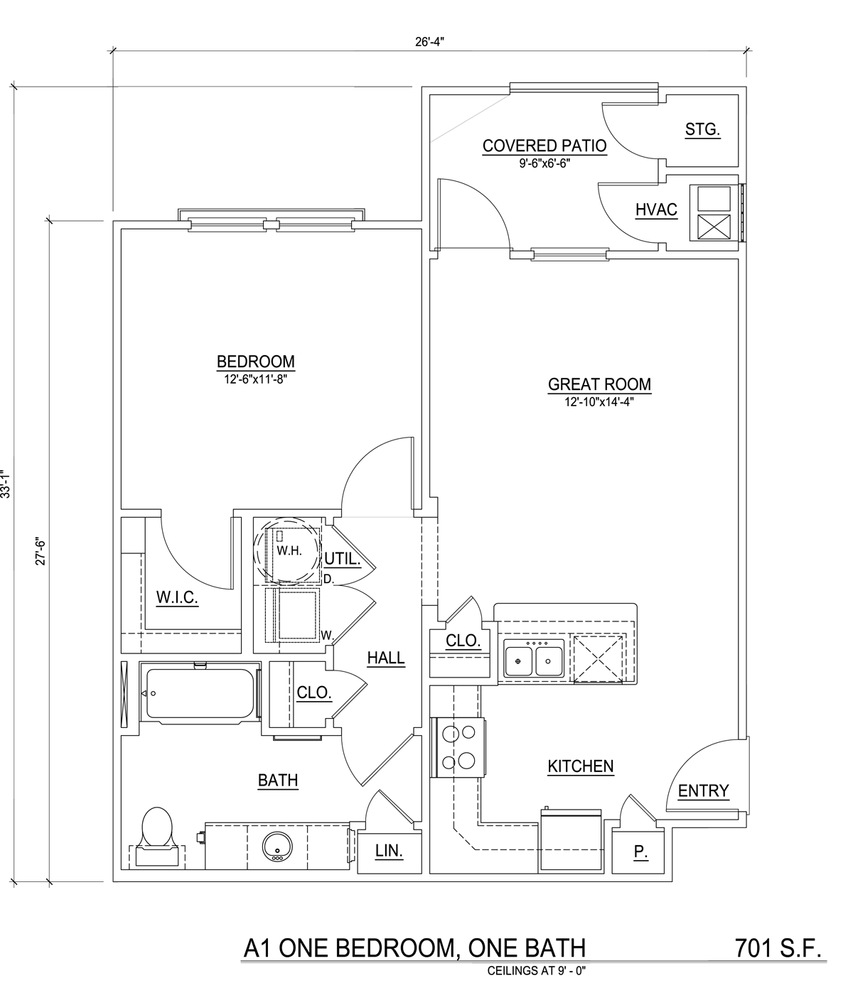 One Bedroom Layout