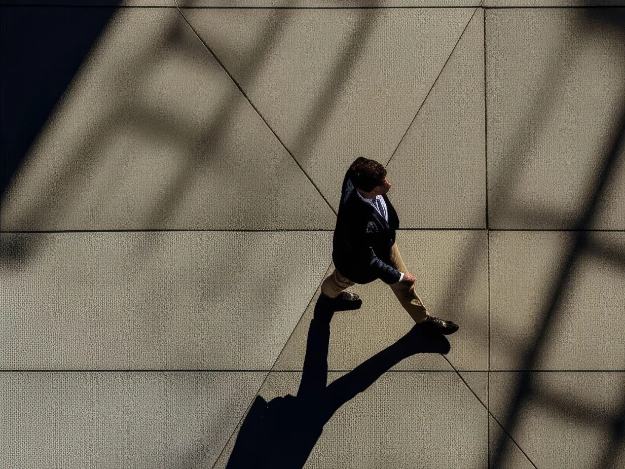 A person walking