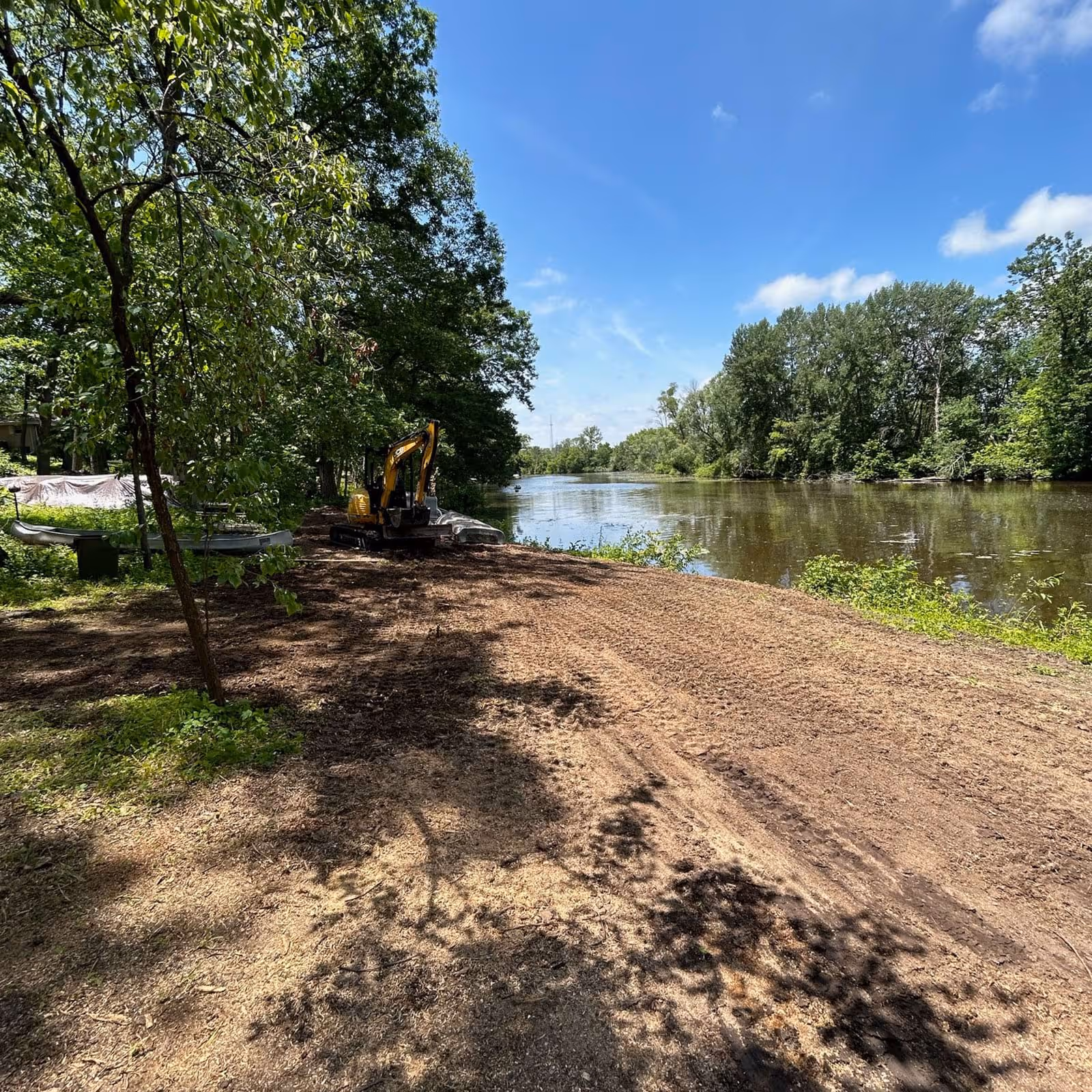 Finish grading for patio base preparation near me