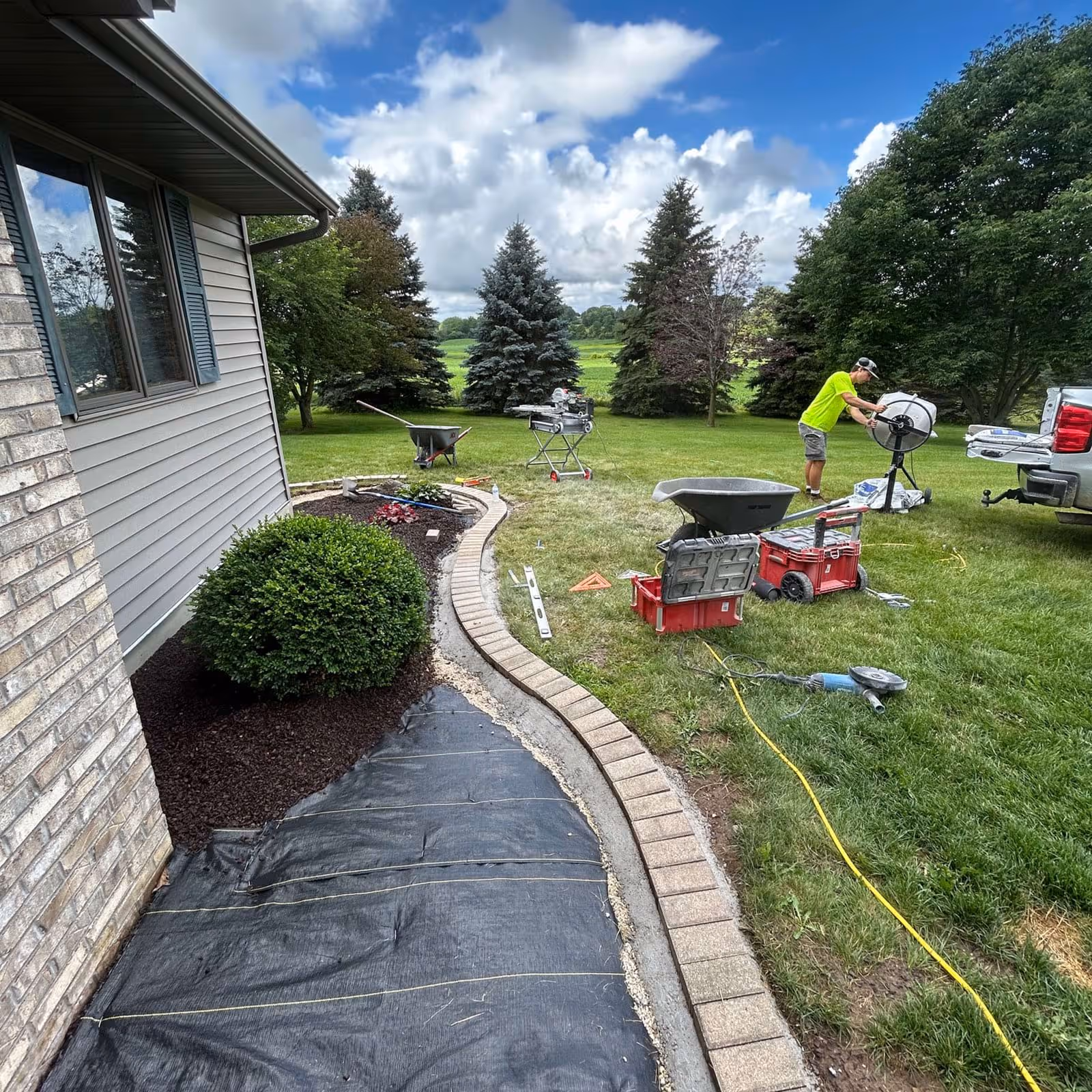 Lomira landscape planting design plan