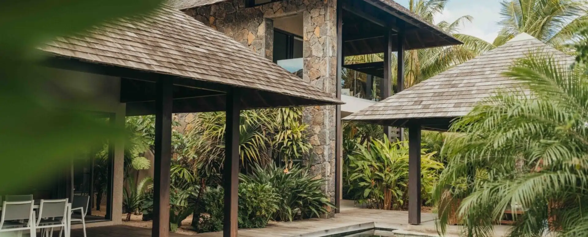 villa sur l'île Maurice