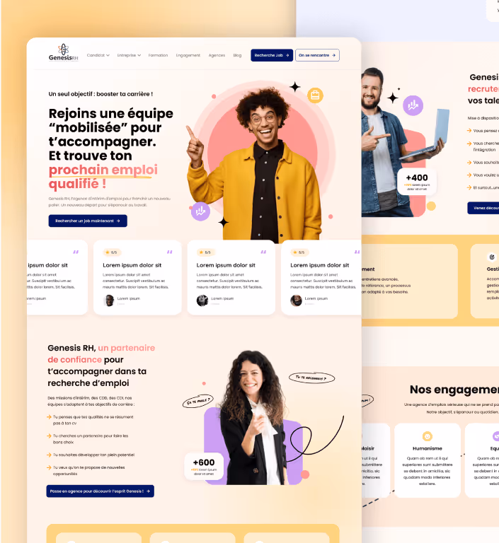 Site Web réalisé par Heysimon (solution graphique externalisée par abonnement) pour un client.