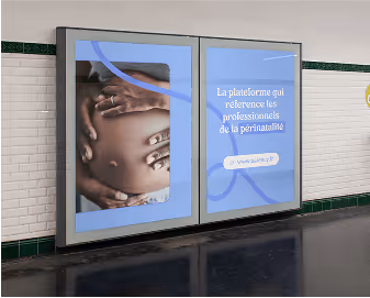 Exemple de réalisation d'une affiche par Heysimon (design as a service) pour son client Parency (startup)