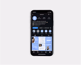 Exemple de réalisation d'un feed avec des posts réseaux sociaux sur-mesure pour la startup Parency via son abonnement design illimité Heysimon
