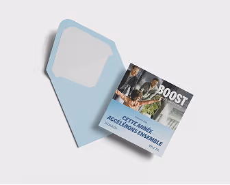 Exemple de réalisation graphique pour Sogetrel dans le cadre de son abonnement design illimité proposé par Heysimon