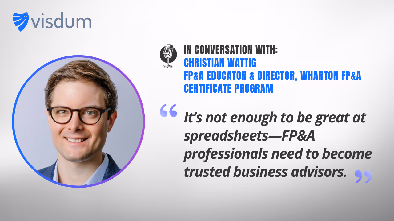 Watch Finance Leader Christian Wattig speak about FP&A Leadership, AI, and Business Partnering