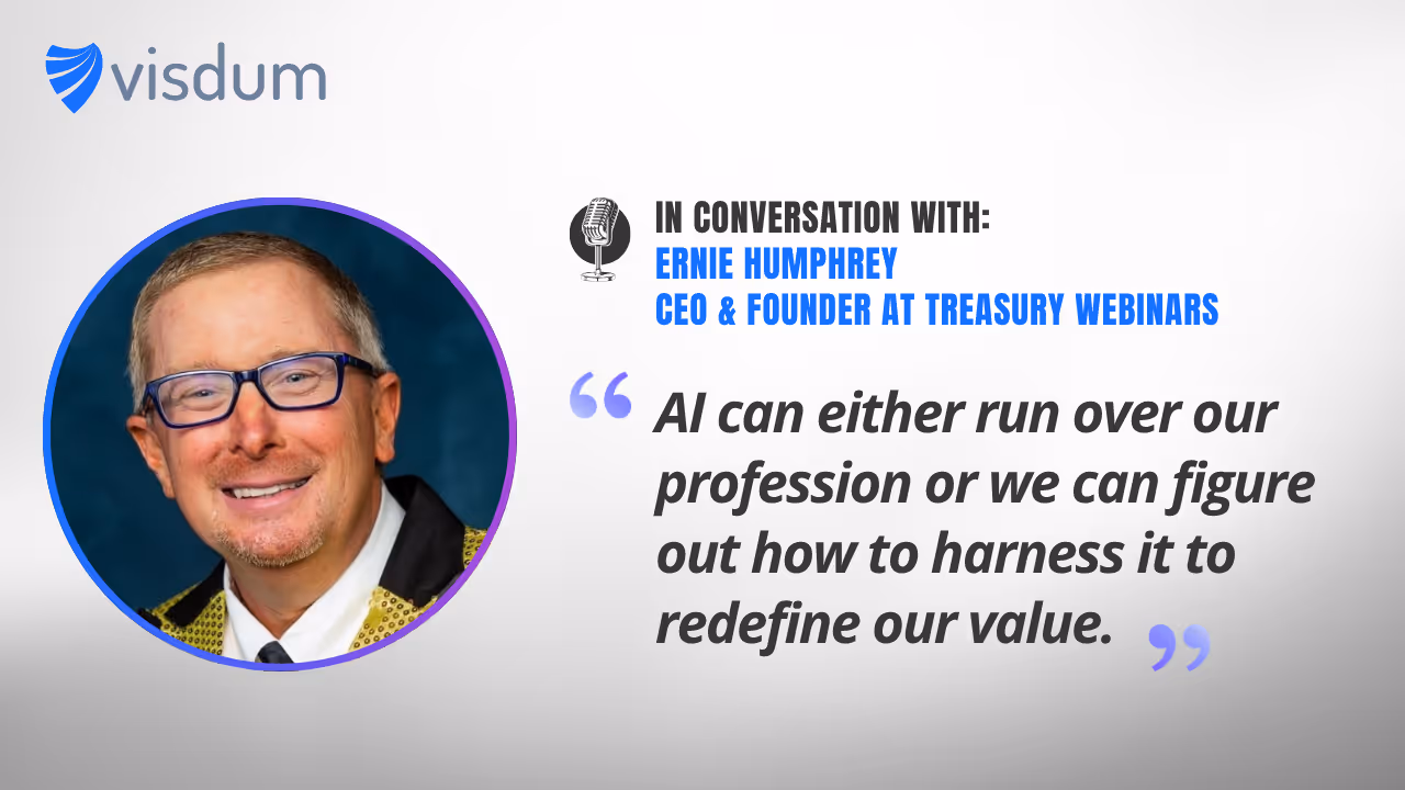 Watch Finance Leader Ernie Humphrey speak about AI & in finance—how to harness it instead of fearing it