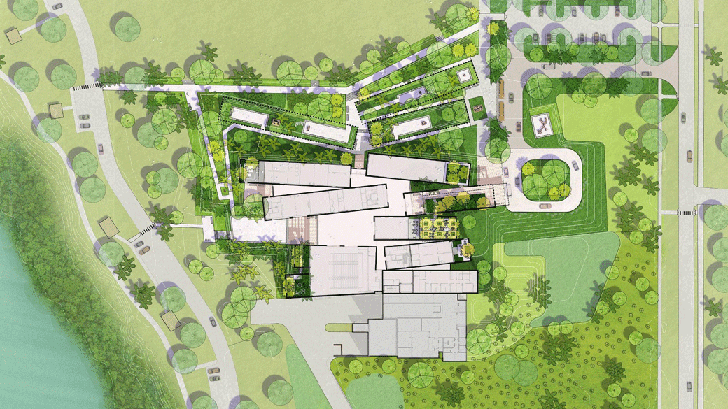 Site Plan. Image courtesy Unknown Studio Landscape Architecture & Urban Design.